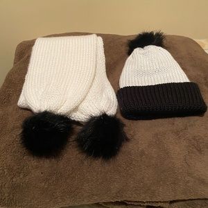 Hand made scarf and matching hat